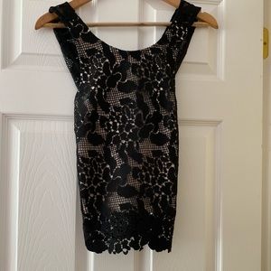 Perfect shirt for a night out! Top shop lace shirt